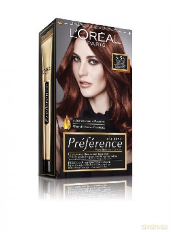 LOreal Farba Recital Preference 5.54 Cambden- intensywny mahoniowy kasztan