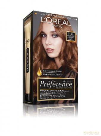 LOreal Farba Recital Preference 7.34 Montmartre-złocisto miedziany kasztan