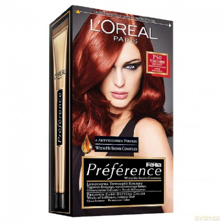 LOreal Feria Preference Bursztynowy Kasztan P50