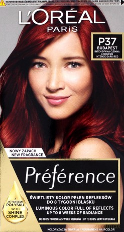 LOreal Feria Preference Intensywna Ciemna Czerwień P37