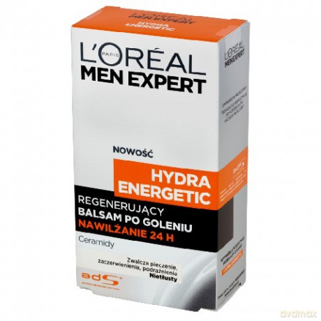 LOreal Men Expert Hydra Energetic Balsam Nawilżający 24h po goleniu skora normalna i sucha 100ml