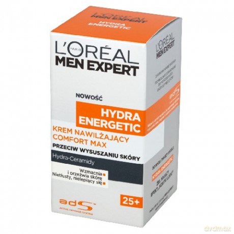LOreal Men Expert Hydra Energetic Krem COMFORT MAX intensywnie Nawilżający 25+ 50ml