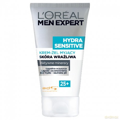 LOreal Men Expert Hydra Sensitive Krem-Żel myjący 25+ 150ml