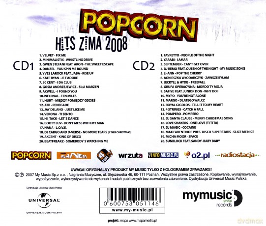 Popcorn Hits Zima 2008 [2CD]