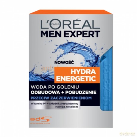 LOreal Men Expert Woda po goleniu Hydra Energetic przeciw podrażnieniom 100 ml