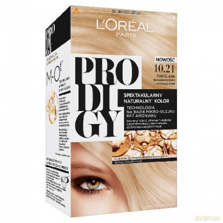LOreal Prodigy 5 Farba do włosów 10.21 Porcelana bardzo,bardzo jasny Opalizujący blond