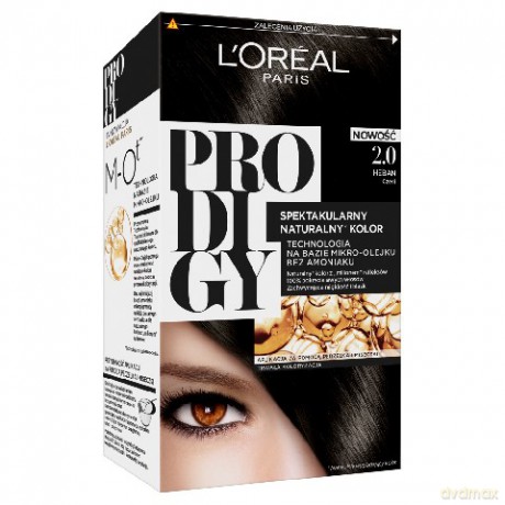 LOreal Prodigy 5 Farba do włosów 2.0 Heban-Czerń