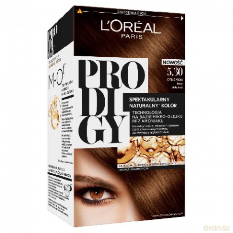 LOreal Prodigy 5 Farba do włosów 5.30 Cynamon-jasny złoty Brąz