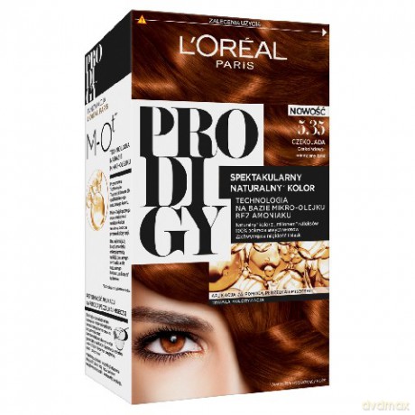 LOreal Prodigy 5 Farba do włosów 5.35 Czekolada-czekoladowy miedziany Brąz