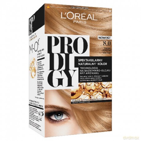 LOreal Prodigy 5 Farba do włosów 8.0 Piasek Pustyni-jasny blond