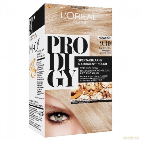 LOreal Prodigy 5 Farba do włosów 9.10 Białe Złoto-bardzo jasny popielaty blond