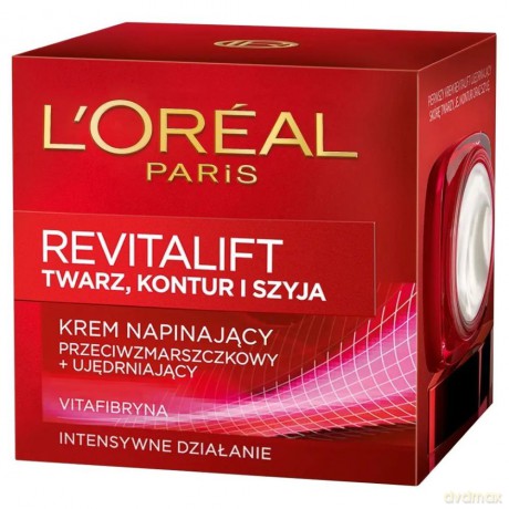 LOreal REVITALIFT Kontur twarzy i szyja Krem napinający przeciwzmarszczkowy i ujędrniający