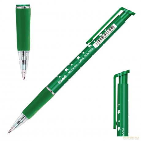 Długopis medium 1mm automatyczny - zielony