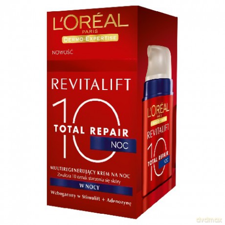 LOreal REVITALIFT Krem na noc TOTAL REPAIR10 50ml