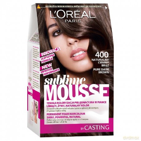LOreal Sublime Mousse pianka koloryzująca 400 Naturalny Ciemny Brąz