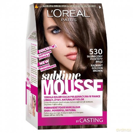 LOreal Sublime Mousse pianka koloryzująca 530 Słoneczny Złocisty Brąz