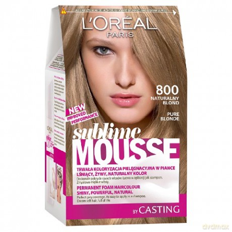 LOreal Sublime Mousse pianka koloryzująca 800 Naturalny Blond