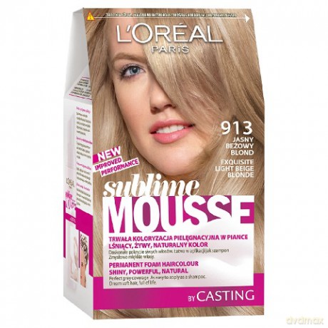 LOreal Sublime Mousse pianka koloryzująca 913 Jasny Beżowy Blond