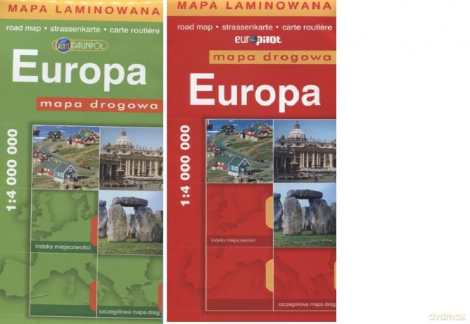 Europa. Mapa drogowa. 1:4 000 000 [KSIĄŻKA]