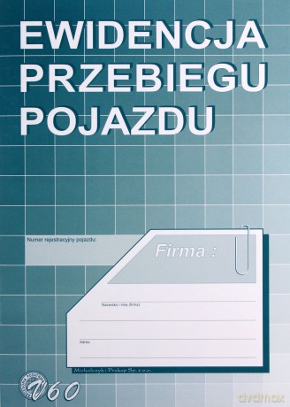 Ewidencja przebiegu pojazdu V60