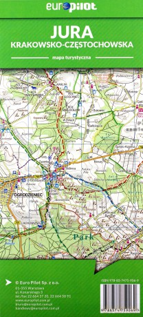 Jura Krakowsko-Częstochowska mapa turystyczna skala 1:60 000 [KSIĄŻKA]