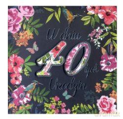 Karnet "W dniu 40-tych Urodzin" DK-225