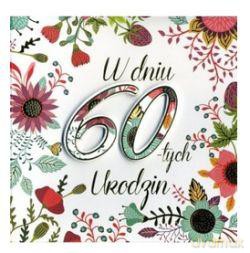 Karnet "W dniu 60-tych Urodzin" DK-228