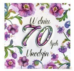 Karnet "W dniu 70-tych Urodzin" DK-229