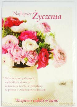 Karnet B4 Najlepsze życzenia P-020