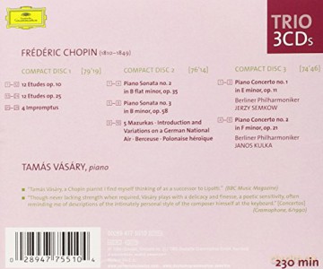 Vasary: Chopin:Piano Works [CD]