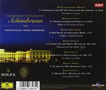 Wiener Philharmoniker: Summer Night Concert Schoenbrunn 2009 [CD]