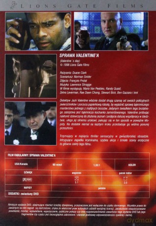 Sprawa Valentine'a [DVD]