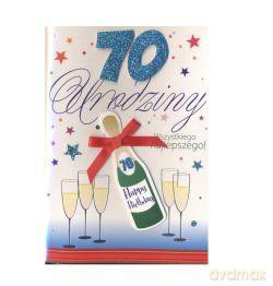 Karnet kukartka "70 urodziny" DK-057