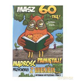 Karnet kukartka "Masz 60-tkę" PP-1547
