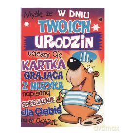 Karnet kukartka "Myślę, że w dniu Twoich urodzin ucieszy Cię..." PP-1543