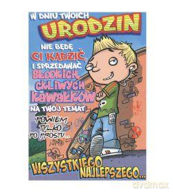 Karnet kukartka "W dniu Twoich urodzin..." PP-1495