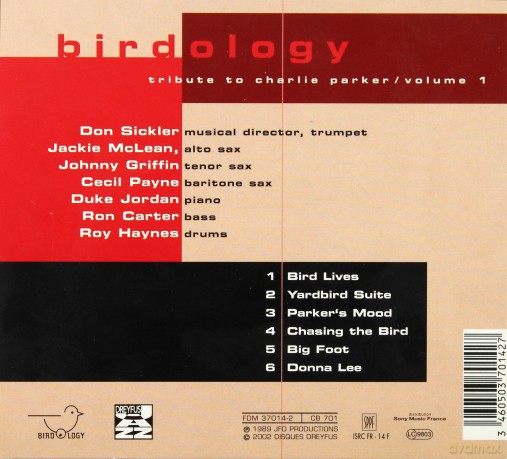 Birdology: A Tribute To Charlie Parker Vol.1 [CD]