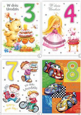 Karnet urodzinowy B6GE_DZIE_160