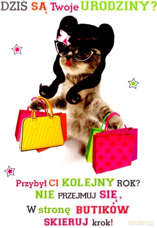 Karnet Złoty urodziny 2789
