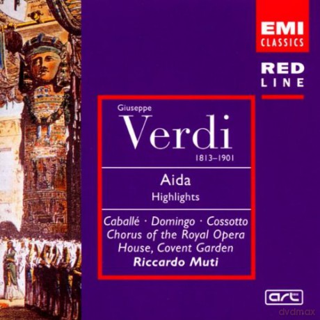 Caballe/Domingo/Muti/Opera,Covent Garden: Red Line-Aida (Highlights) [CD]