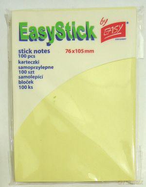 Karteczki samoprzylepne 76x105 mm żółte