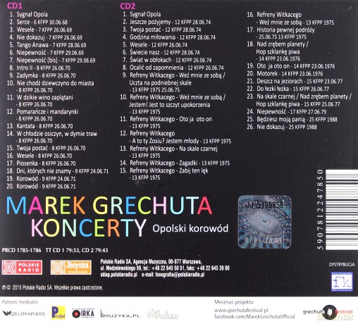 Marek Grechuta: Koncerty. Opolski korowód [2CD]