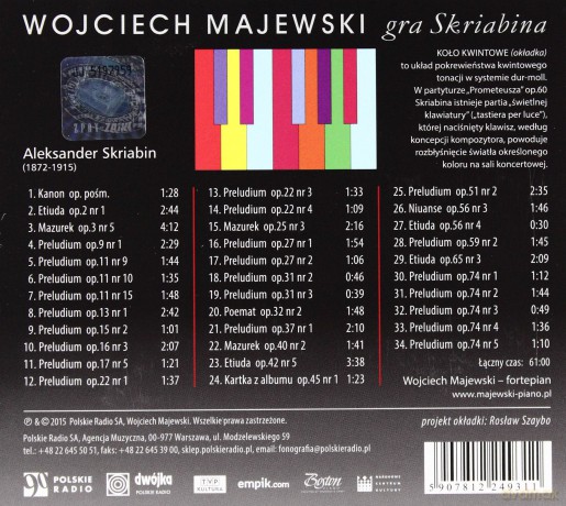 Wojciech Majewski: Wojciech Majewski gra Skriabina [CD]