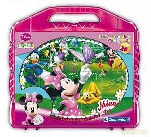 CLEMENTONI Klocki Cubes 24 elementy Minnie 42416