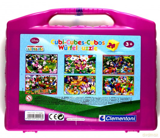 CLEMENTONI Klocki Cubes 24 elementy Minnie 42416