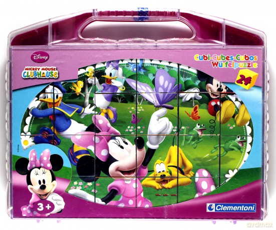 CLEMENTONI Klocki Cubes 24 elementy Minnie 42416