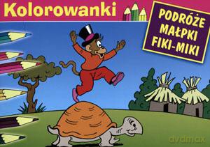 Kolorowanka Podróże małpki Fiki-miki [KSIĄŻKA]