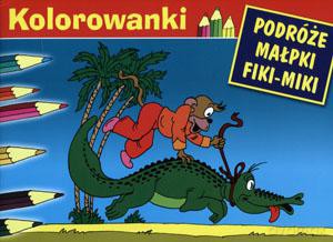 Kolorowanka Podróże małpki Fiki-miki [KSIĄŻKA]