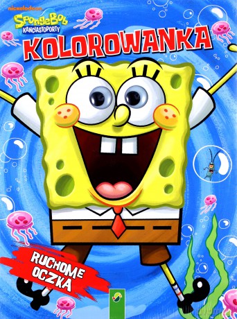 Kolorowanka Ruchome oczka Sponge Bob [KSIĄŻKA]