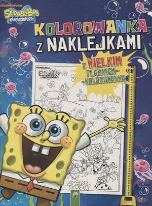 Kolorowanka z anklejkami SpongeBob [KSIĄŻKA]